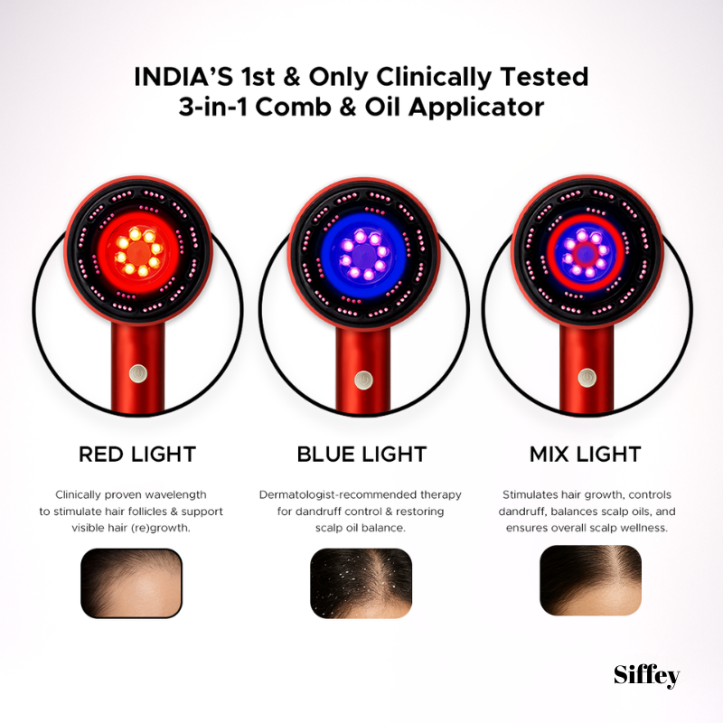 3-1 Red Light Therapy Scalp Massager | 6 Months Warranty