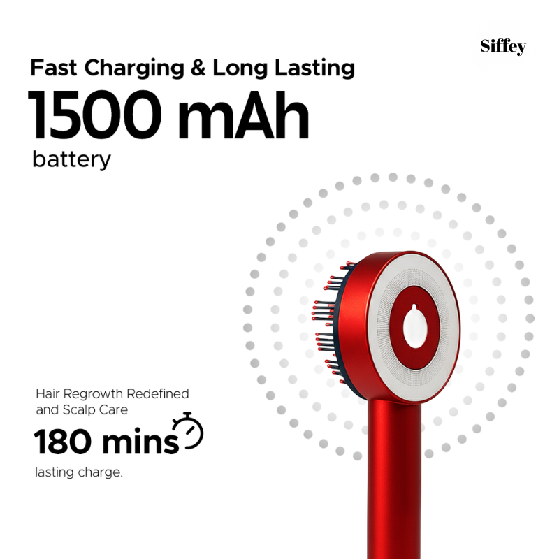 3-1 Red Light Therapy Scalp Massager | 6 Months Warranty