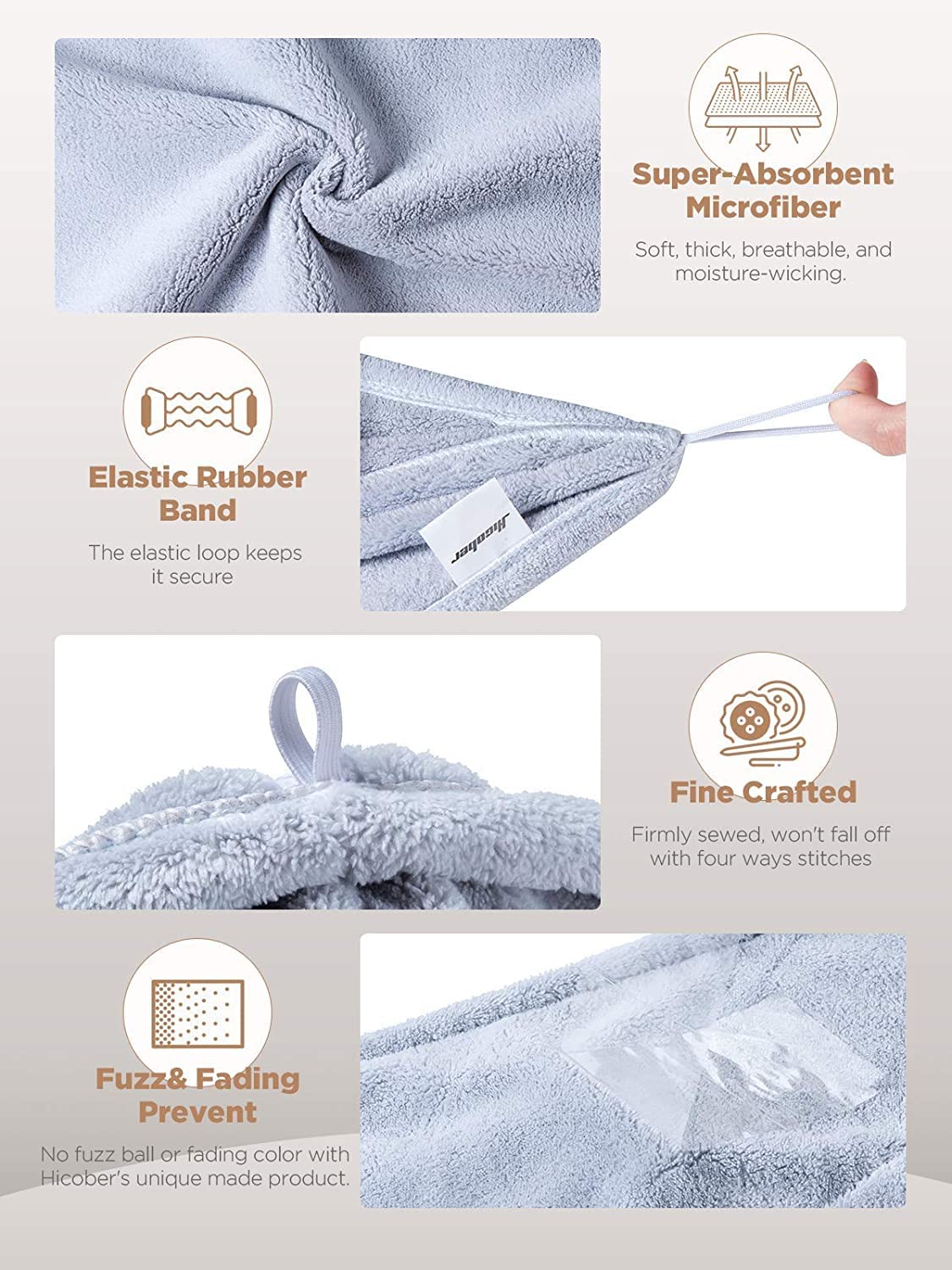 Microfiber Hair Wrap Towel