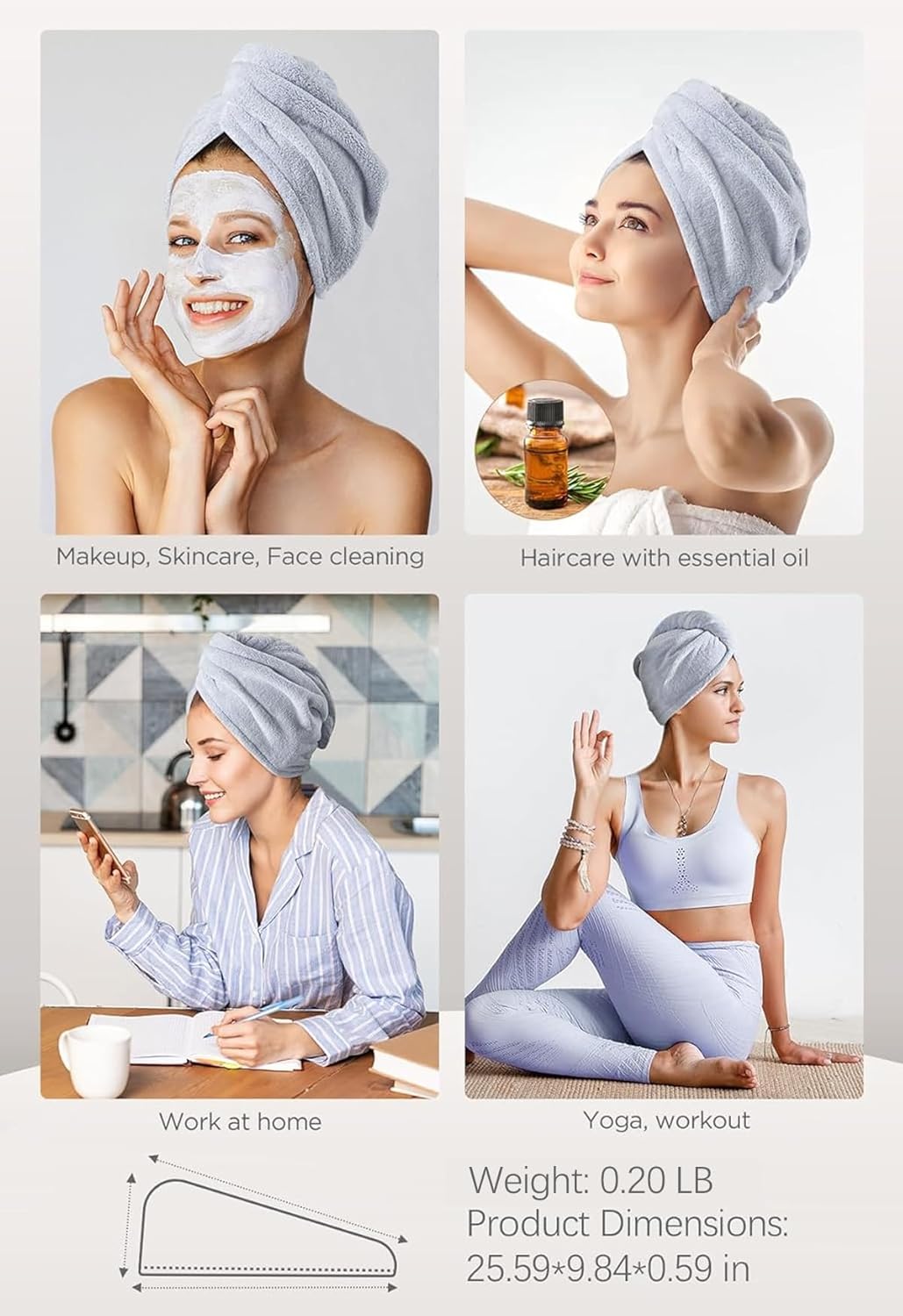 Microfiber Hair Wrap Towel