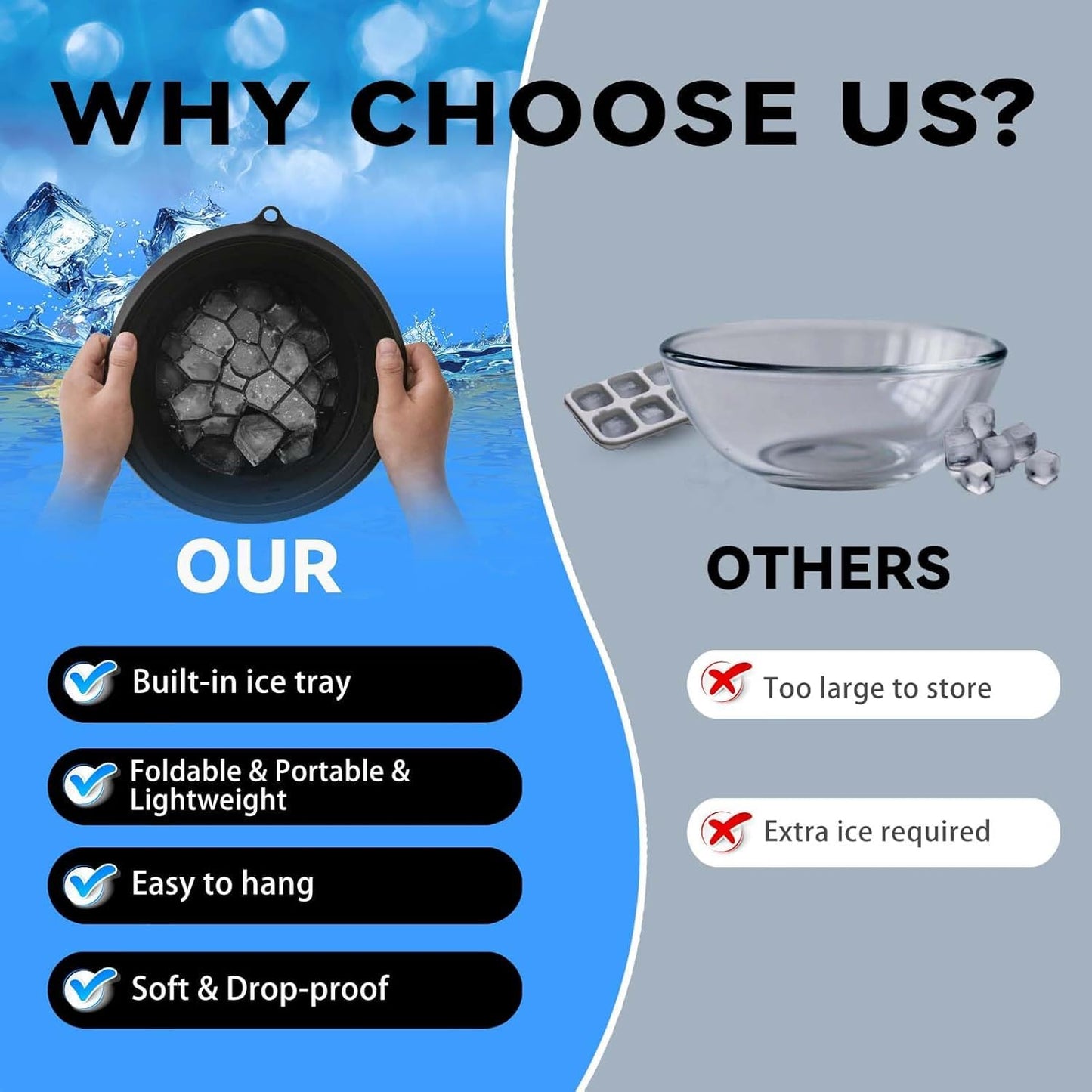 Foldable Ice Facial Bowl