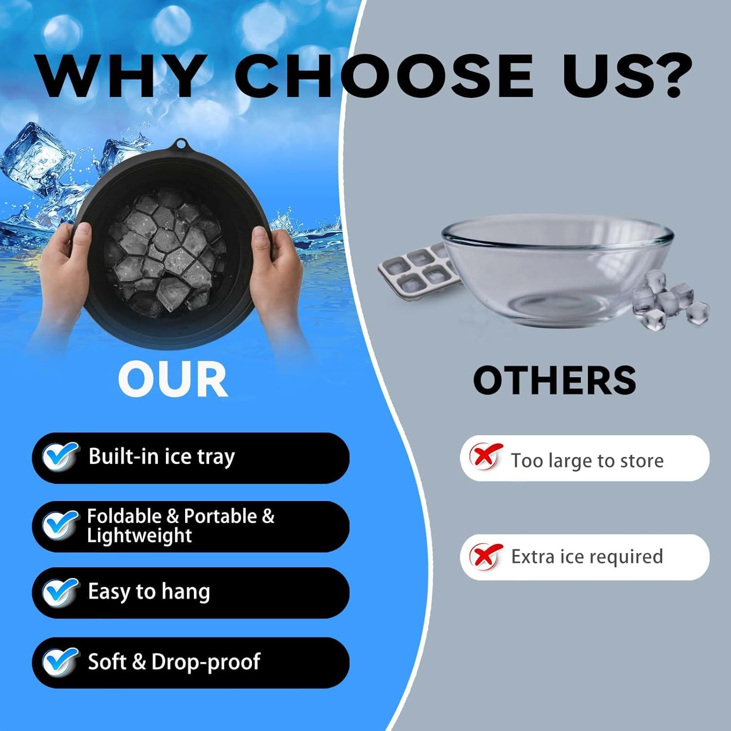 Foldable Ice Facial Bowl