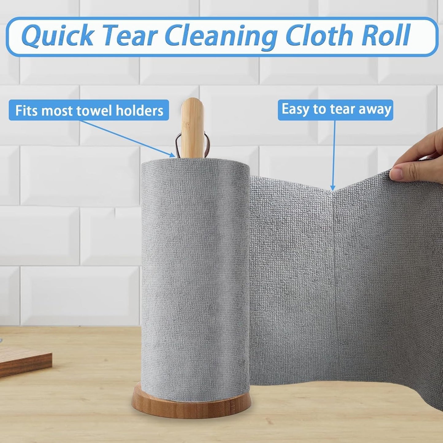 Microfiber Cleanning Kitchen Cloth Roll