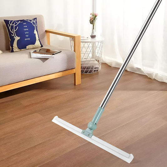 siffey Silicon Magic Broom Floor Wiper Long Handle 180° Rotate