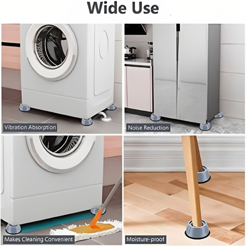 Anti-Vibration Washing Machine Pads - Pack of 4 Pieces