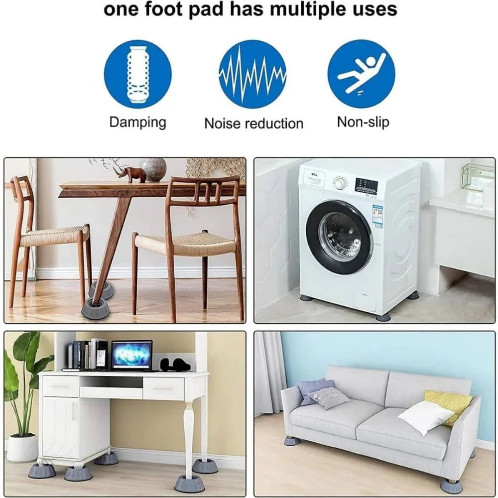 Anti-Vibration Washing Machine Pads - Pack of 4 Pieces