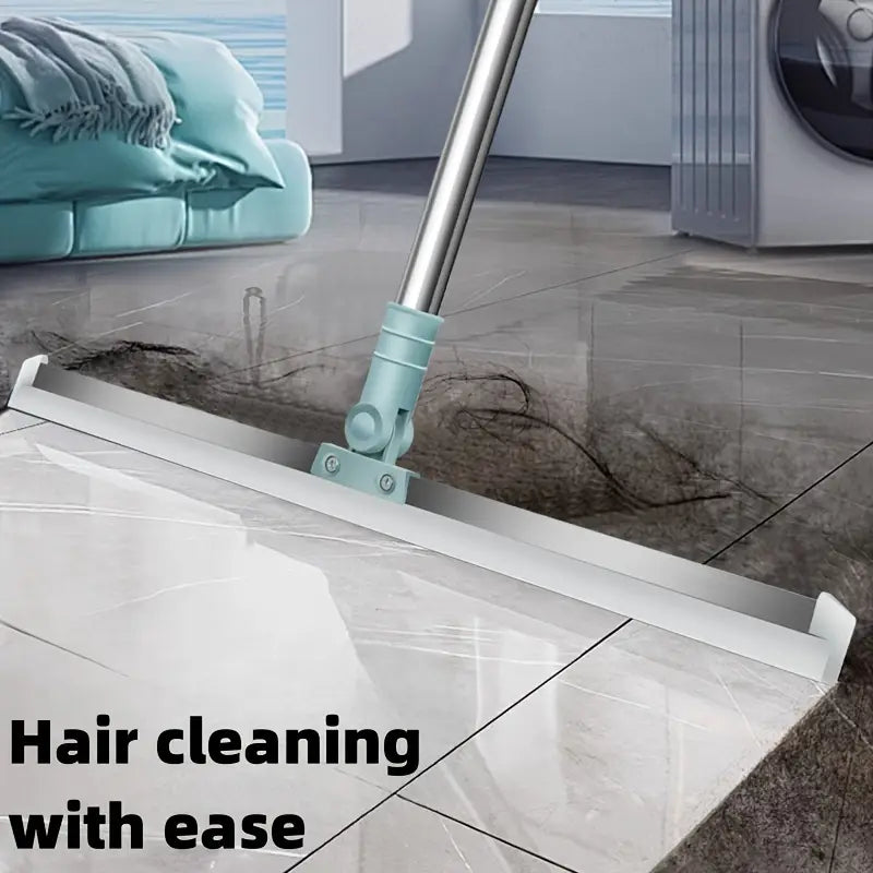 siffey Silicon Magic Broom Floor Wiper Long Handle 180° Rotate